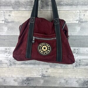 Kipling Burgundy Medium Size Duffel Bag